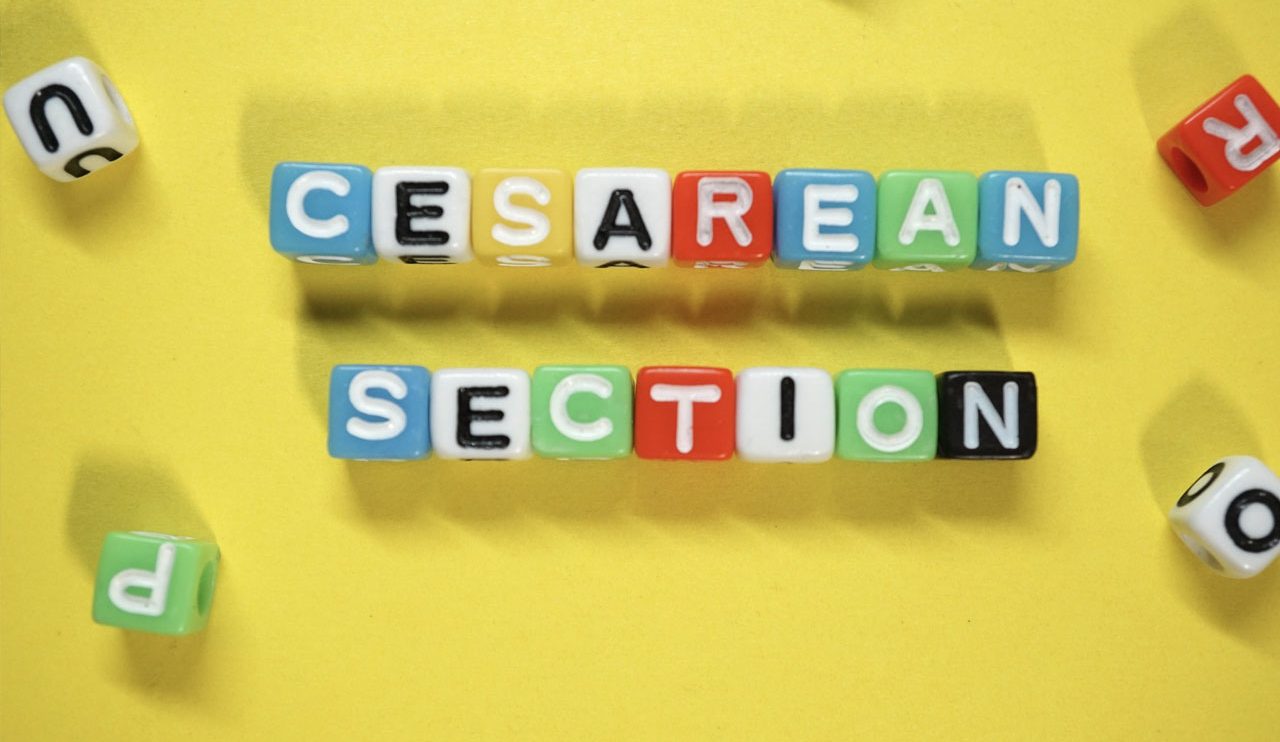 What is done in a cesarean section